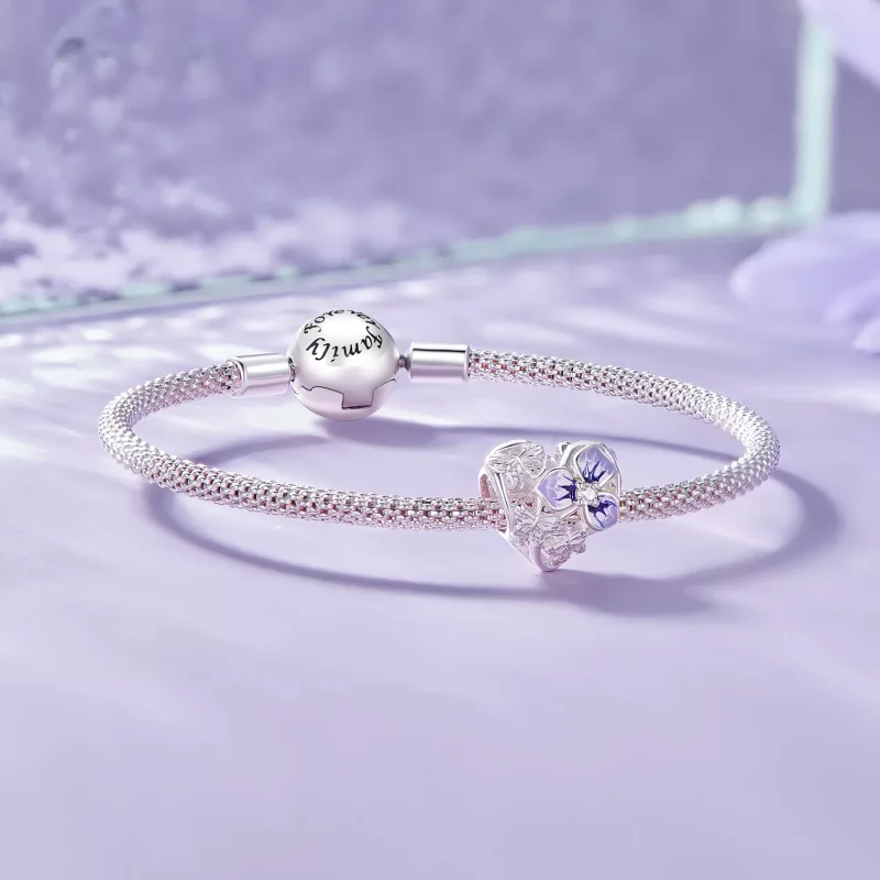 (resim) Pandora Tarzı Menekşe Şanslı Takı - SCC2585 - Görüntüle 5