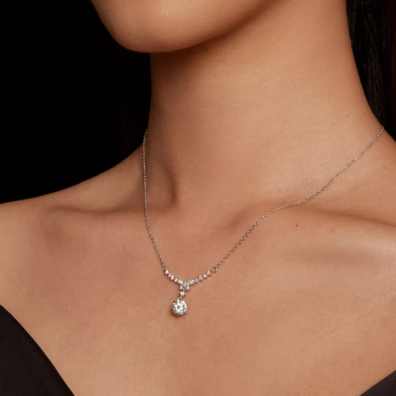 (resim) Pandora Tarzı Moissanite Kolye (Bir Sertifika) - MSN020 - Görüntüle 5