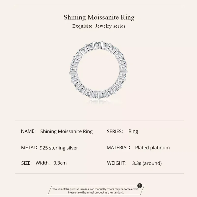 (resim) Pandora Tarzı Parlayan Moissanite Yüzük (Bir Sertifika) - MSR020 - Görüntüle 2
