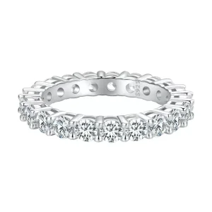 (resim) Pandora Tarzı Parlayan Moissanite Yüzük (Bir Sertifika) - MSR020