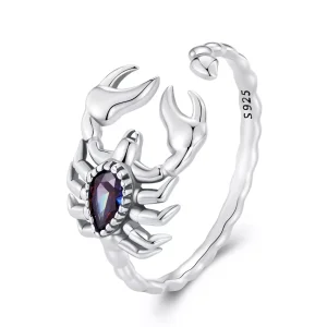 (resim) Pandora tarzı Retro Akrep Açık Yüzük - SCR974-E