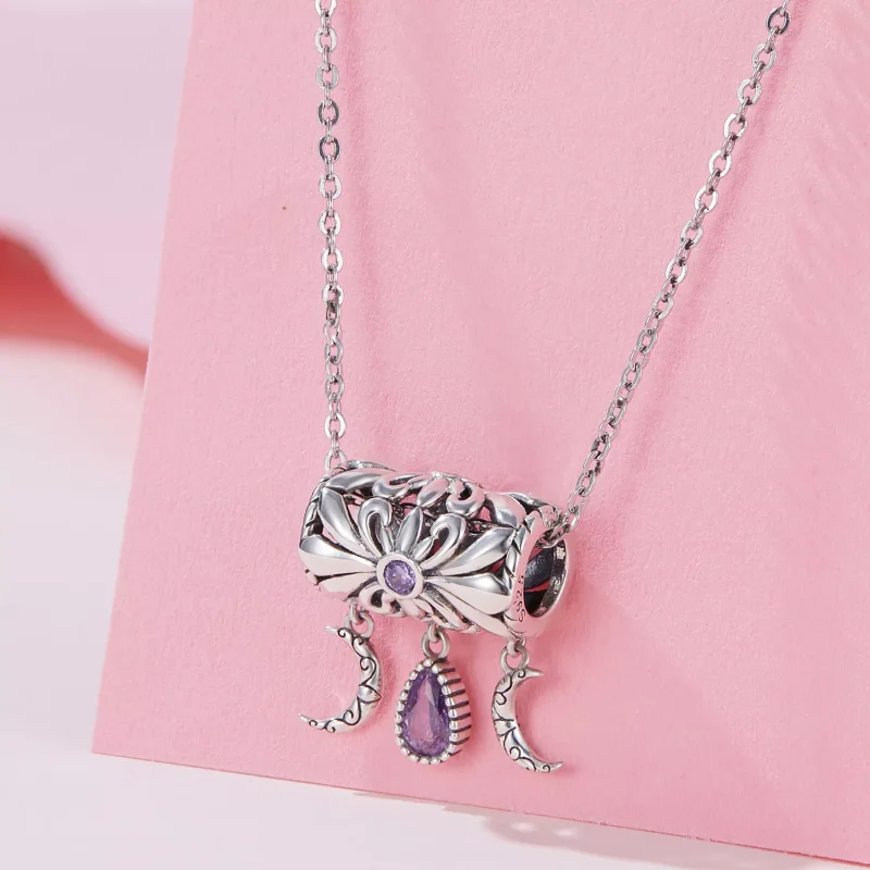 (resim) Pandora Tarzı Vintage Iris Kolye - SCC2631 - Görüntüle 2