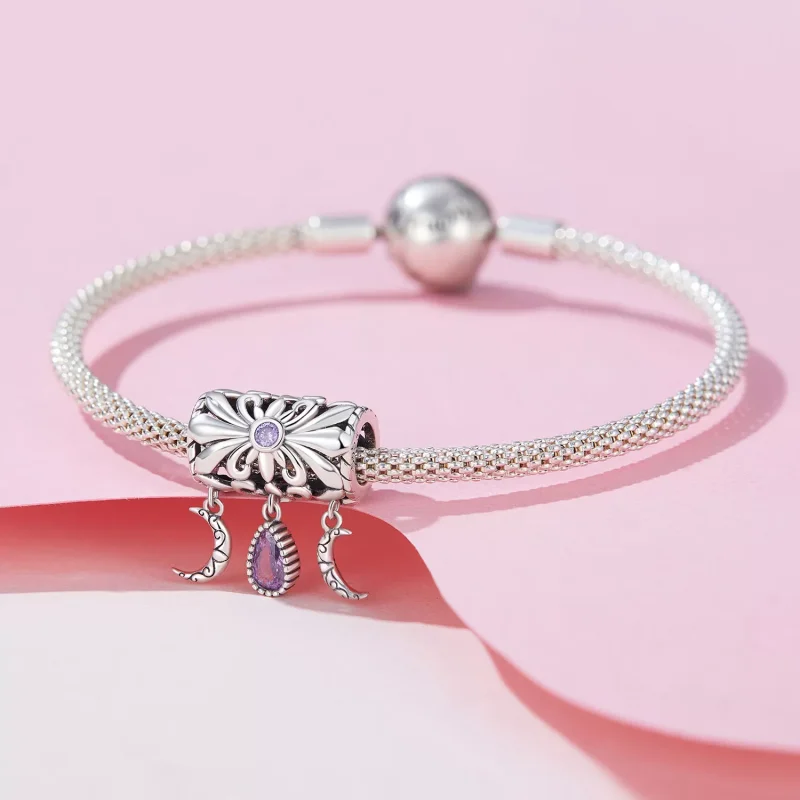 (resim) Pandora Tarzı Vintage Iris Kolye - SCC2631 - Görüntüle 3