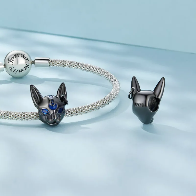 (resim) Pandora tarzında Mısır Kedi Tanrısı Cüzdan Bahtiyarı - SCC2592 - Görüntüle 4