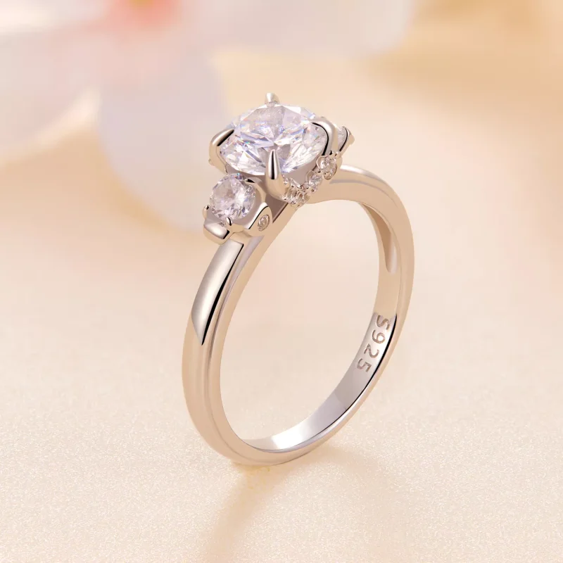(resim) Pandora tarzında zarif Moissanite yüzük - MSR022 - Görüntüle 2