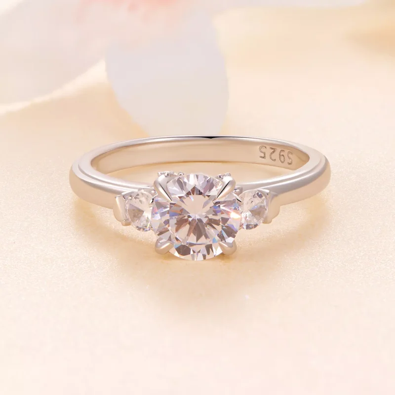 (resim) Pandora tarzında zarif Moissanite yüzük - MSR022 - Görüntüle 3