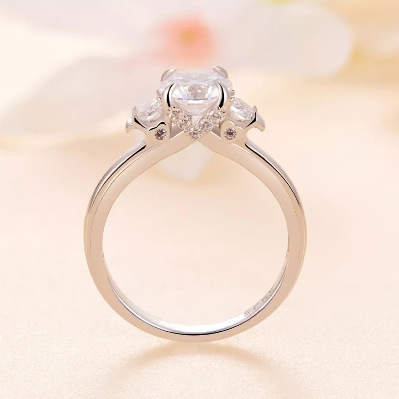 (resim) Pandora tarzında zarif Moissanite yüzük - MSR022 - Görüntüle 4