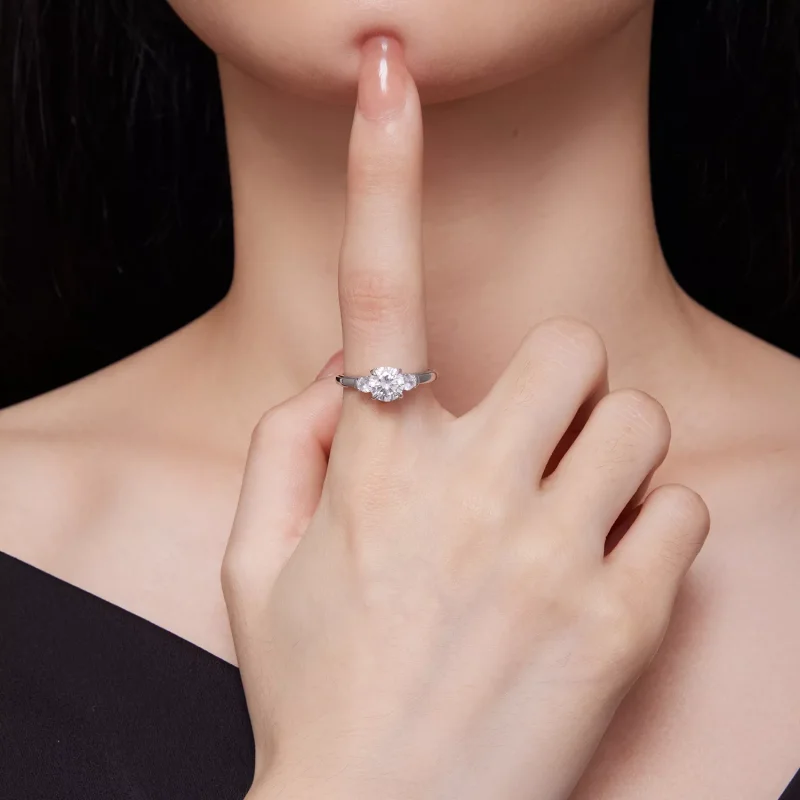 (resim) Pandora tarzında zarif Moissanite yüzük - MSR022 - Görüntüle 6