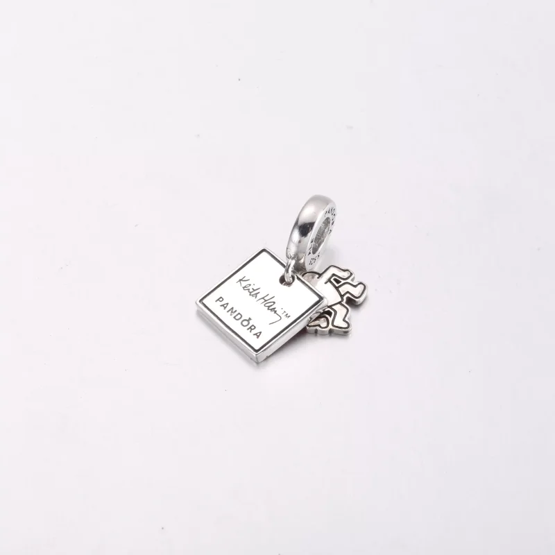 (resim) Keith Haring™ x Pandora Yürüyen Kalp Çift Sallantılı Charm - 792216C01 - Görüntüle 4