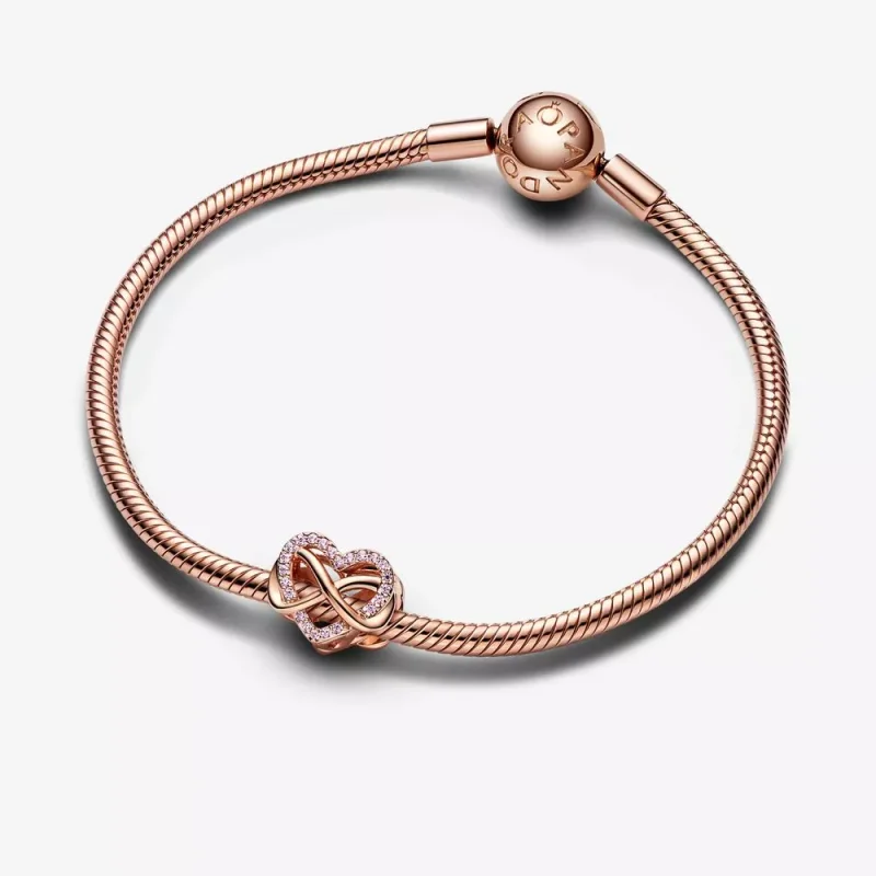 (resim) Pandora Ailesi Sonsuzluk Pembe Kalp Charm - 782246C01 - Görüntüle 7