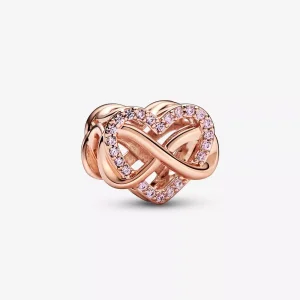 (resim) Pandora Ailesi Sonsuzluk Pembe Kalp Charm - 782246C01