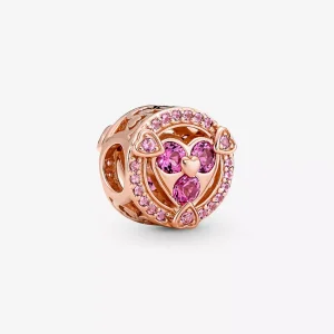 (resim) Pandora Aşkınızı Gösterin Parıldayan Kalpler Düğme Charm - 780796C02