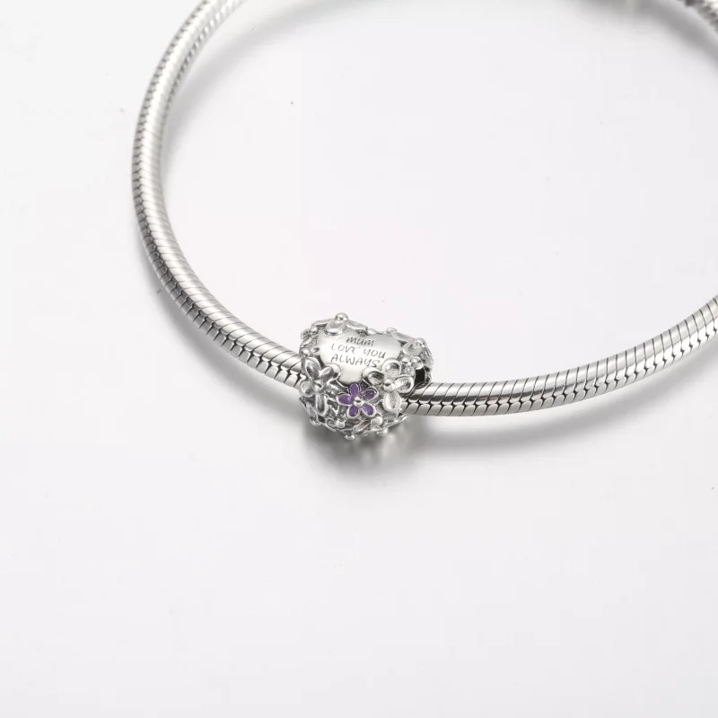 (resim) Pandora Anne Papatya Kalp Charm - 791155C01 - Görüntüle 5