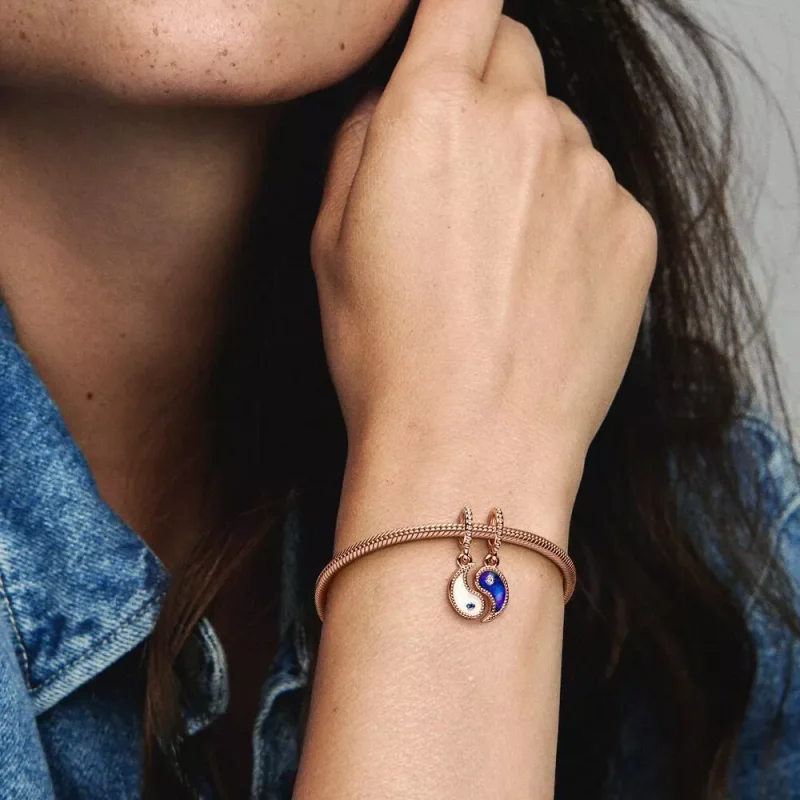 (resim) Pandora Ayrılabilir Yin & Yang Köpüklü Sallantılı Charm - 780098C01 - Görüntüle 5
