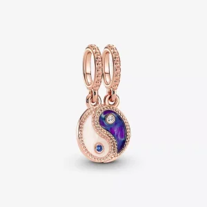 (resim) Pandora Ayrılabilir Yin & Yang Köpüklü Sallantılı Charm - 780098C01
