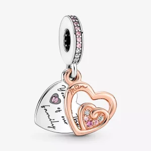 (resim) Pandora Dolanmış Sonsuz Kalpler İkili Sallantılı Charm - 781020C01