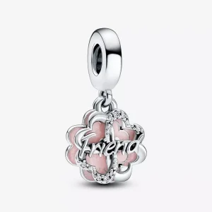 (resim) Pandora Dört Yapraklı Yonca Dostluk Çift Sallantılı Charm - 792245C01