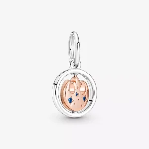 (resim) Pandora Emekli 14 Ayar Pembe Altın Kaplama Star Wars Rebel Alliance Sembolü Dönen Kolye - 380789C01