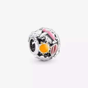 (resim) Pandora Fly Away Rainbow Gökyüzü ve Seyahat Charm'ı - 791695C01