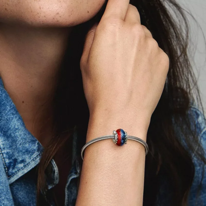 (resim) Pandora Game of Thrones Buz ve Ateş Ejderhaları İkili Murano Cam Charm - 792966C - Görüntüle 3