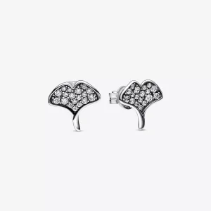 (resim) Pandora Ginkgo gümüş saplama küpe - 292439C01