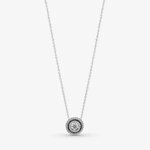 (resim) Pandora Işıltılı Çift Halo Collier Kolye - 399414C01-45
