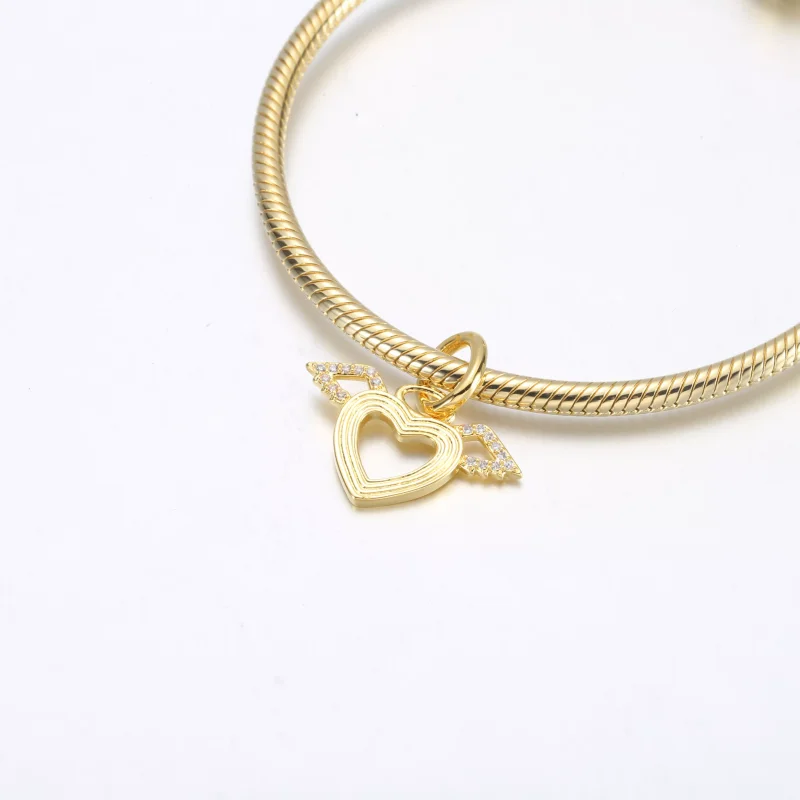 (resim) Pandora Kalp ve Melek Kanatları Sallantılı Charm - 752362C01 - Görüntüle 4