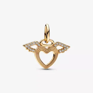 (resim) Pandora Kalp ve Melek Kanatları Sallantılı Charm - 752362C01