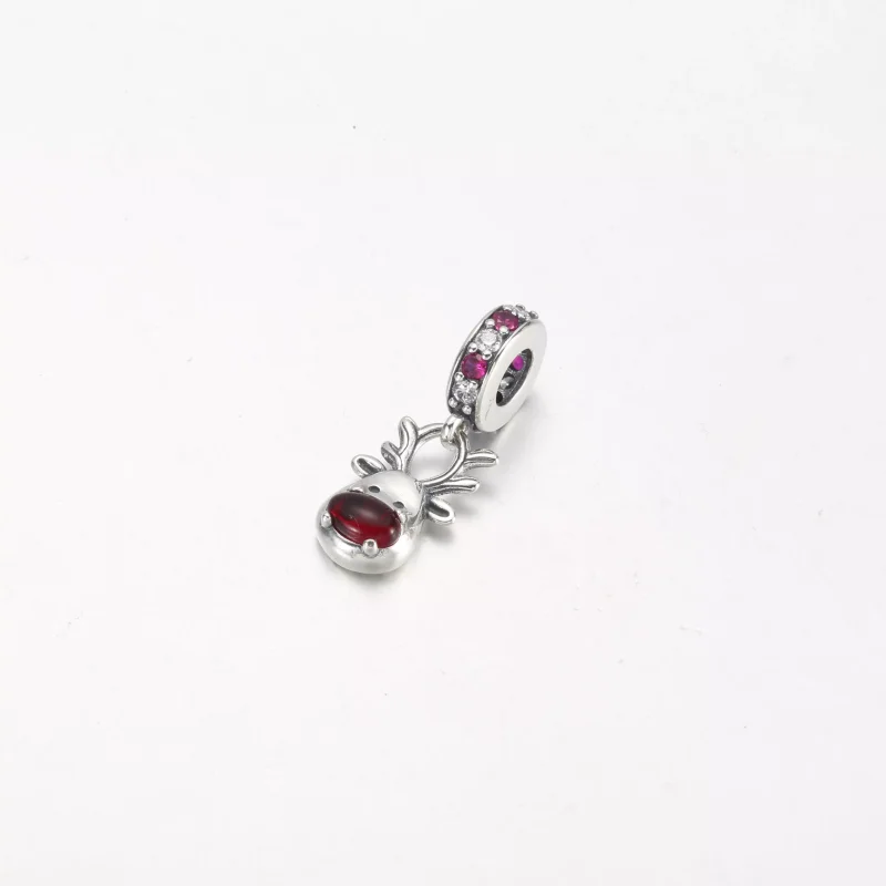 (resim) Pandora Kırmızı Burun Ren Geyiği Murano Sallantılı Charm - 792330C01 - Görüntüle 2