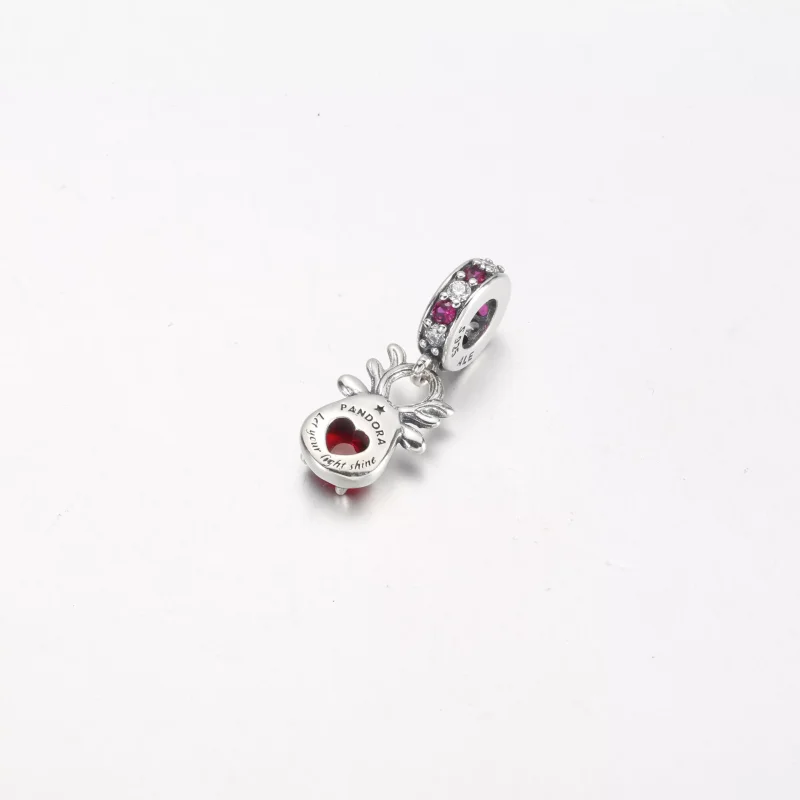 (resim) Pandora Kırmızı Burun Ren Geyiği Murano Sallantılı Charm - 792330C01 - Görüntüle 3