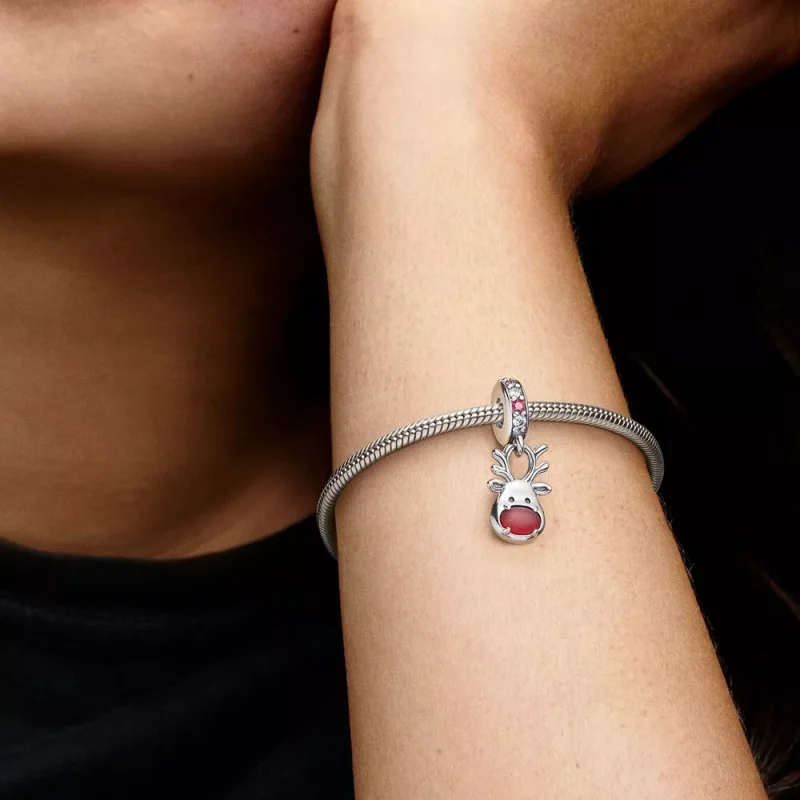 (resim) Pandora Kırmızı Burun Ren Geyiği Murano Sallantılı Charm - 792330C01 - Görüntüle 7