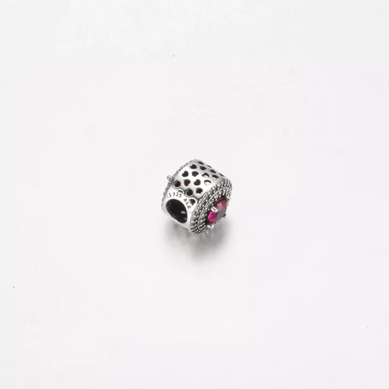 (resim) Pandora Kırmızı Parlak Düz Yuvarlak Charm - 792418c01 - Görüntüle 2