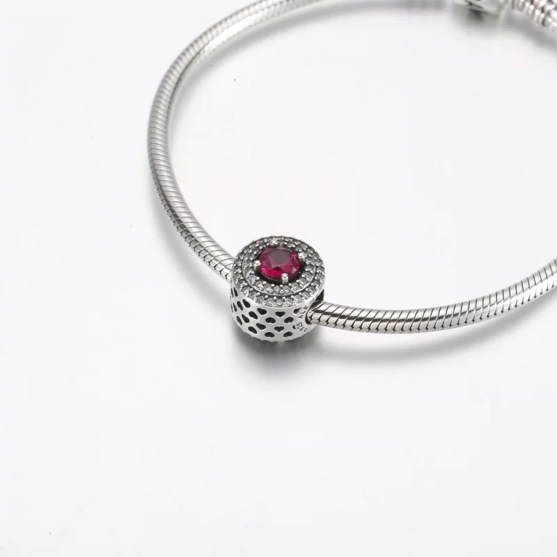 (resim) Pandora Kırmızı Parlak Düz Yuvarlak Charm - 792418c01 - Görüntüle 5