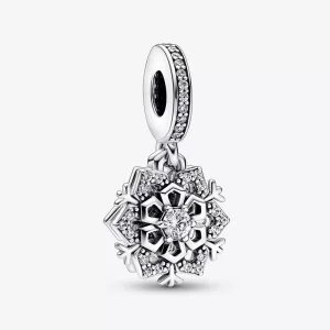 (resim) Pandora Köpüklü Kar Tanesi İkili Sallantılı Charm - 792355C01