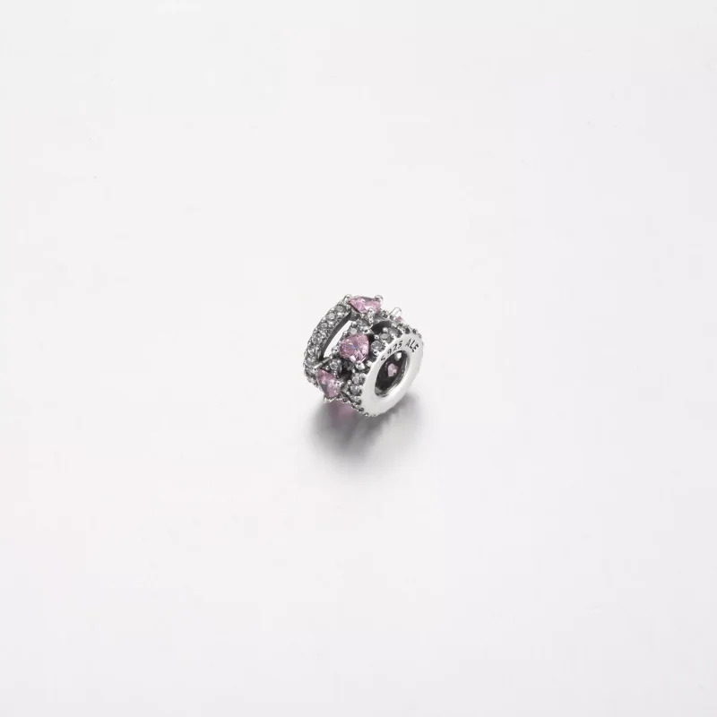 (resim) Pandora Köpüklü Üçlü Halo Kalp Charm - 791161C01 - Görüntüle 2