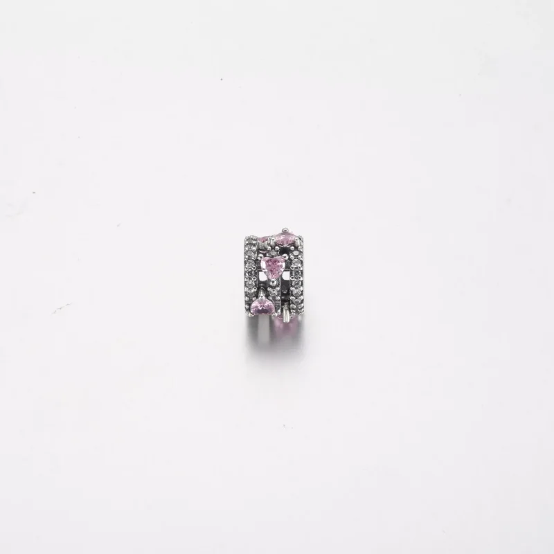 (resim) Pandora Köpüklü Üçlü Halo Kalp Charm - 791161C01 - Görüntüle 3