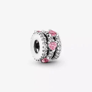 (resim) Pandora Köpüklü Üçlü Halo Kalp Charm - 791161C01