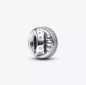 (resim) Pandora Logolu, Pavé ve Boncuklu Charm - 792317C01