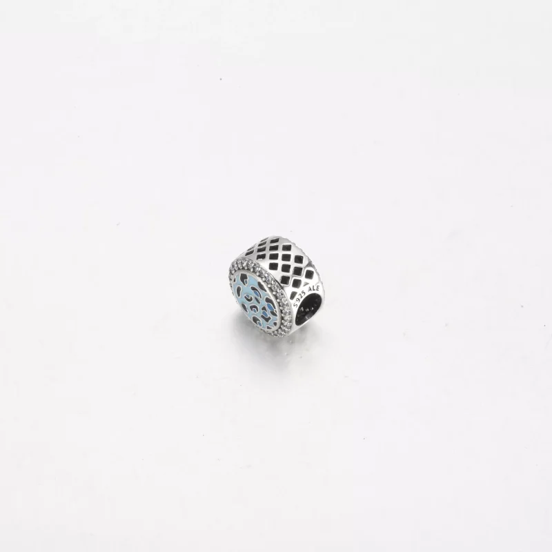 (resim) Pandora Mavi Leopar desenli gümüş charm - 792016CZ_E024 - Görüntüle 4