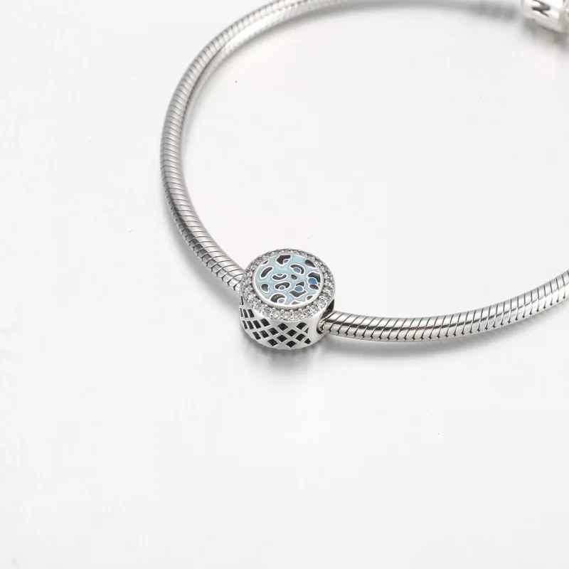 (resim) Pandora Mavi Leopar desenli gümüş charm - 792016CZ_E024 - Görüntüle 5