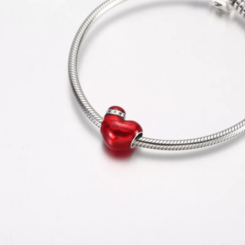 (resim) Pandora Metalik Kırmızı Noel Kalp Charm'ı - 792336C01 - Görüntüle 5