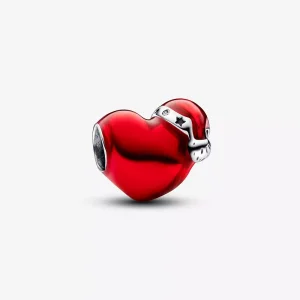 (resim) Pandora Metalik Kırmızı Noel Kalp Charm'ı - 792336C01