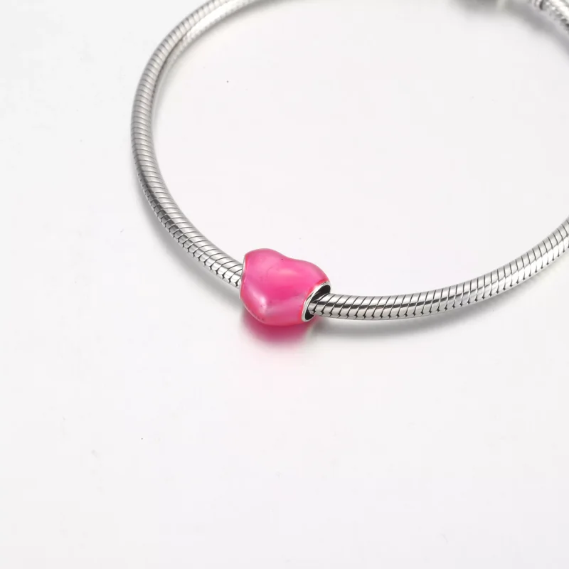 (resim) Pandora Metalik Pembe Kalp Charm - 799291C03 - Görüntüle 5