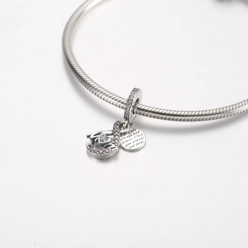 (resim) Pandora Mom Infinity Pavé İkili Sallantılı Charm - 791468C01 - Görüntüle 4