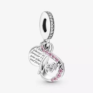 (resim) Pandora Mom Infinity Pavé İkili Sallantılı Charm - 791468C01