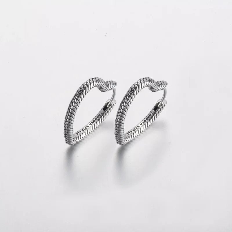 (resim) Pandora Moments Kalp Charm Halka Küpe - 292236C00 - Görüntüle 2