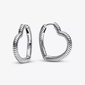 (resim) Pandora Moments Kalp Charm Halka Küpe - 292236C00