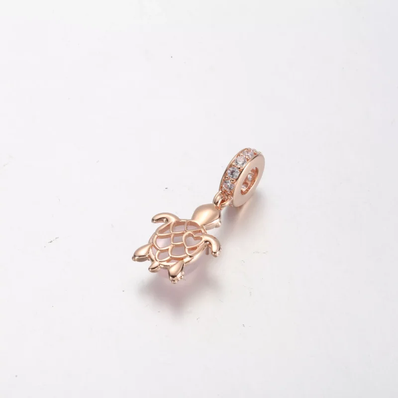 (resim) Pandora Murano Cam Pembe Deniz Kaplumbağası Sallantılı Charm - 788939C01 - Görüntüle 3