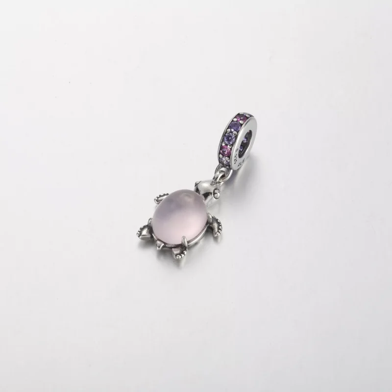 (resim) Pandora Murano Cam Pembe Deniz Kaplumbağası Sallantılı Charm - 798939C02 - Görüntüle 2