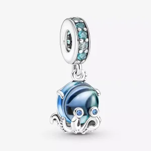 (resim) Pandora Murano Cam Sevimli Ahtapot Sallantılı Charm - 791694C01